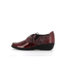 Basket rouge en cuir Bumo trilux